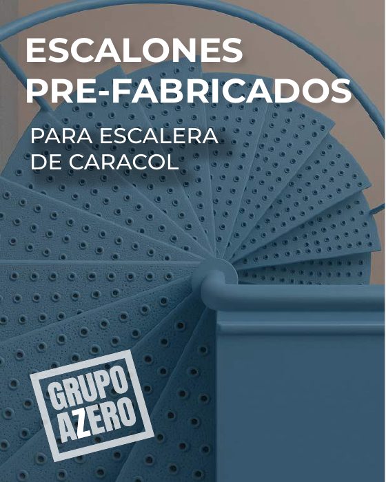 Portada del mini catálogo Escalones perforados de caracol