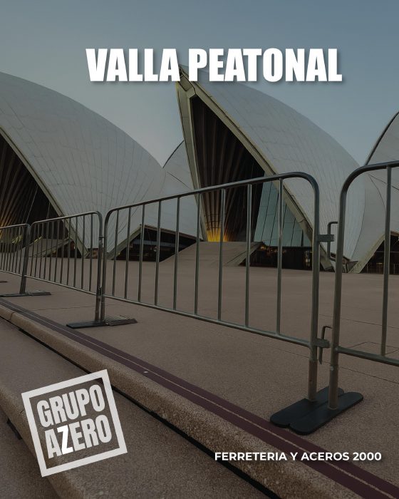 Portada del mini catálogo Valla peatonal