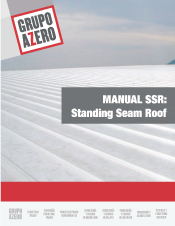 Portada del Manual SSR Standing Seam Roof